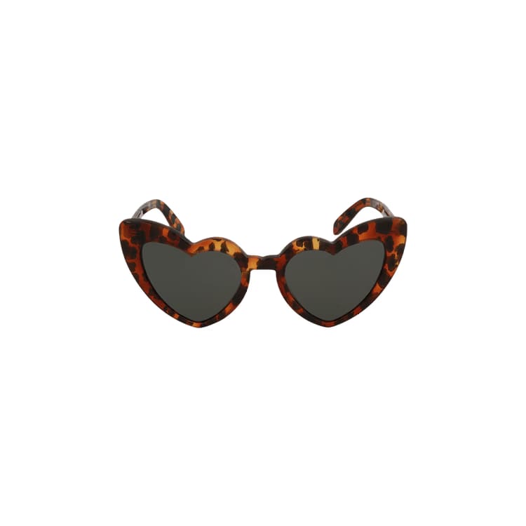 Saint Laurent Heart Sunglasses Havana/Grey