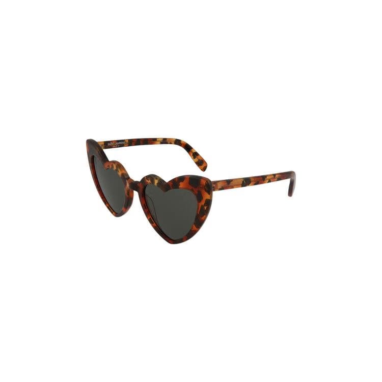 Saint Laurent Heart Sunglasses Havana/Grey