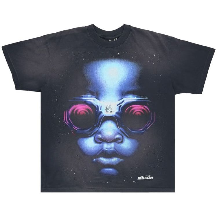 Hellstar Goggle T-Shirt Black/Blue