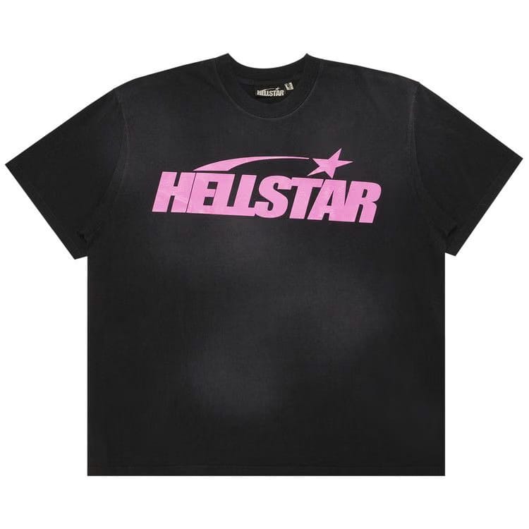 Hellstar Classic T-Shirt (Gel Print) Black/Pink