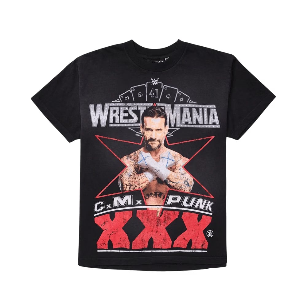 Hellstar x WWE CM Punk T-Shirt Black