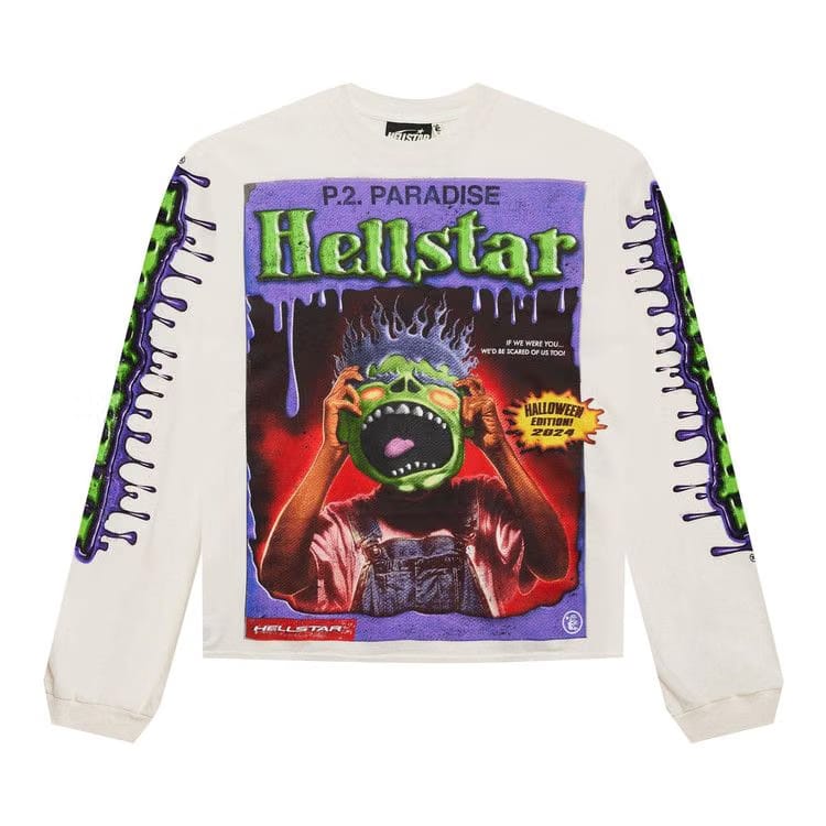 Hellstar Horror Book Long-Sleeve White