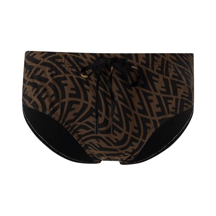 Fendi Vertigo Swim Shorts Tabacco
