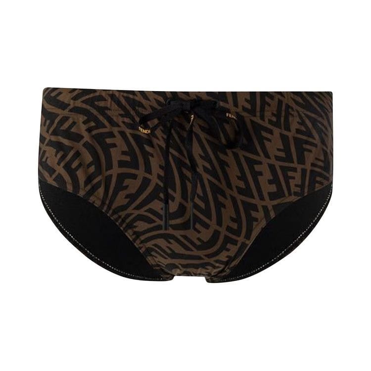 Fendi Vertigo Swim Shorts Tabacco