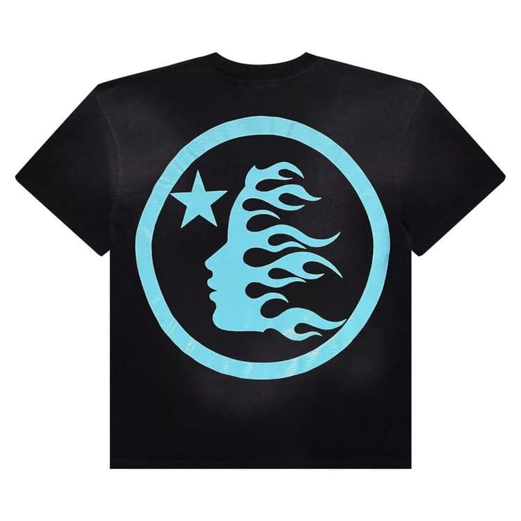 Hellstar Classic T-Shirt Black/Aqua Blue