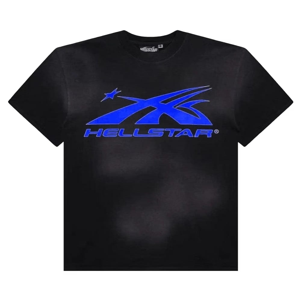 Hellstar Sports Core Gel Logo T-Shirt Black/Royal Blue