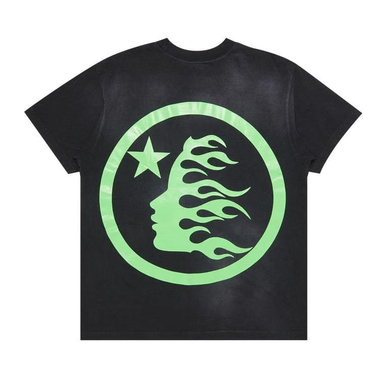 Hellstar Classic T-Shirt (Gel Print) Black/Green