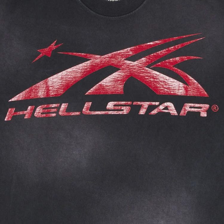 Hellstar Gel Sport Logo T-Shirt Black/Red