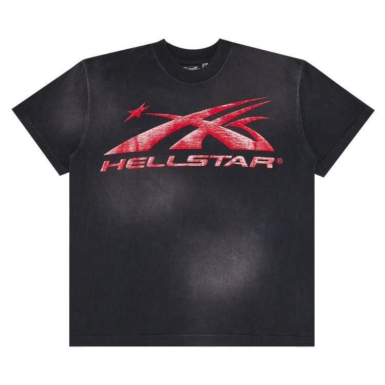 Hellstar Gel Sport Logo T-Shirt Black/Red