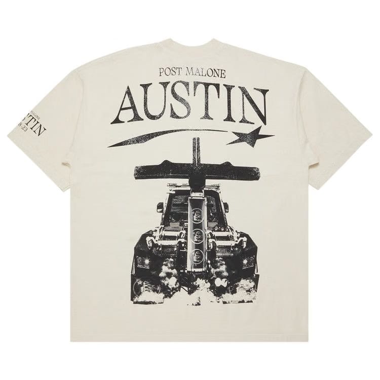 Hellstar x Post Malone Austin T-Shirt Cream