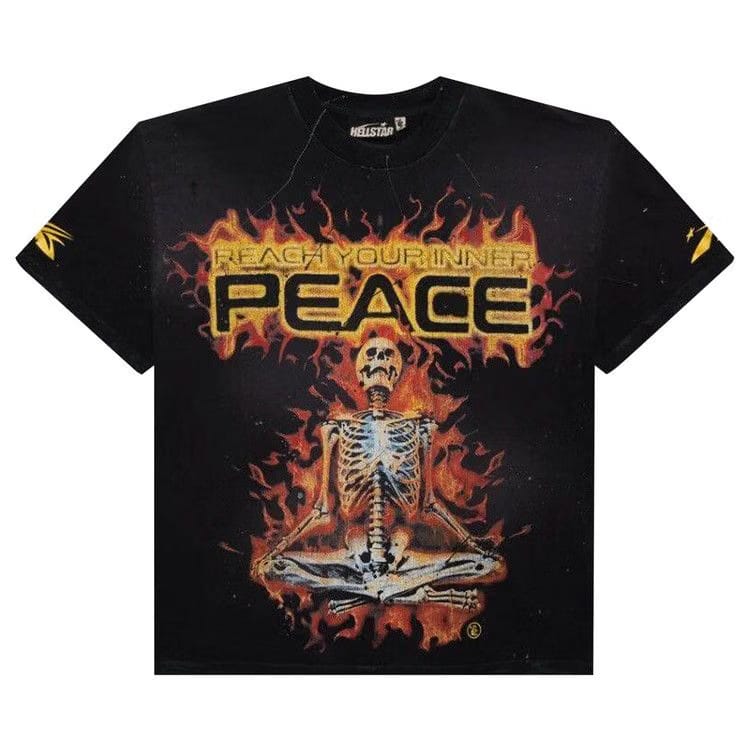 Hellstar Inner Peace Fire T-Shirt Black