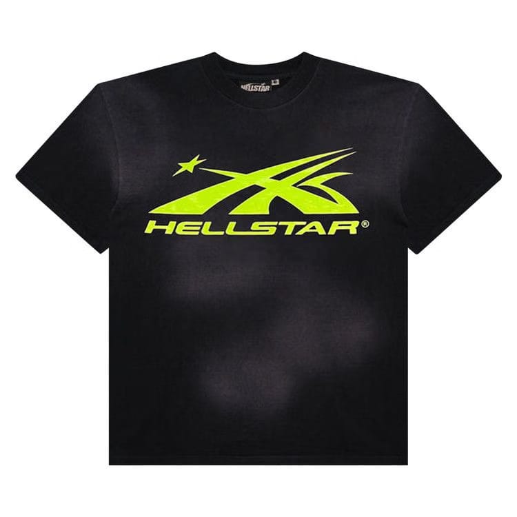 Hellstar Sports Core Gel Logo T-Shirt Black/Light Green