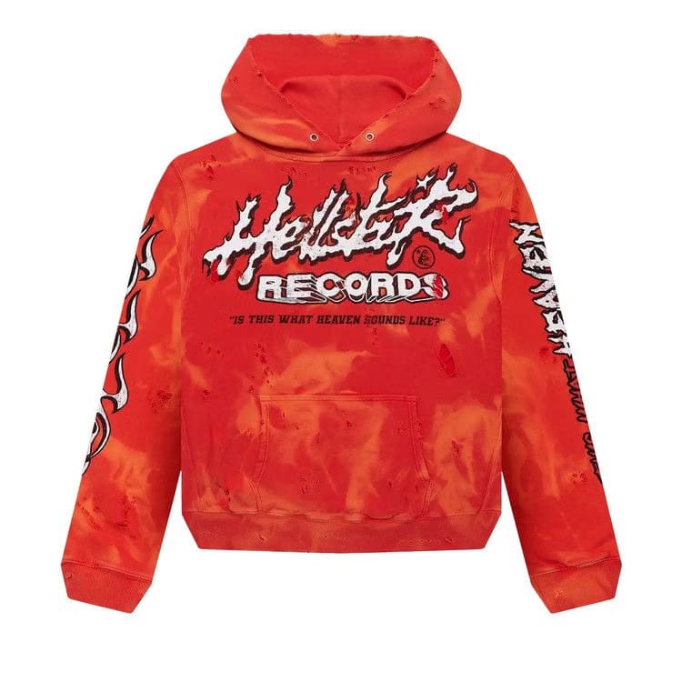 Hellstar Records Pullover Hoodie Lava