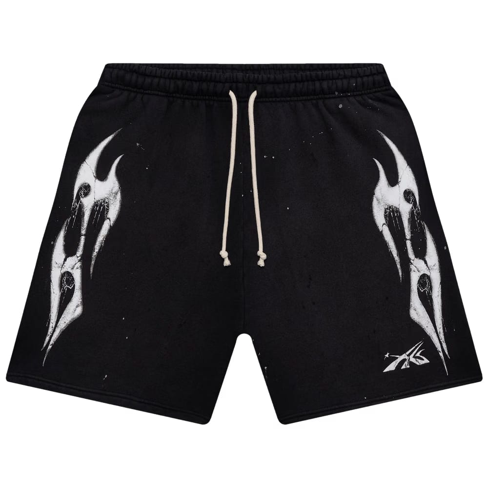 Hellstar Spiderweb Sport Logo Shorts Black