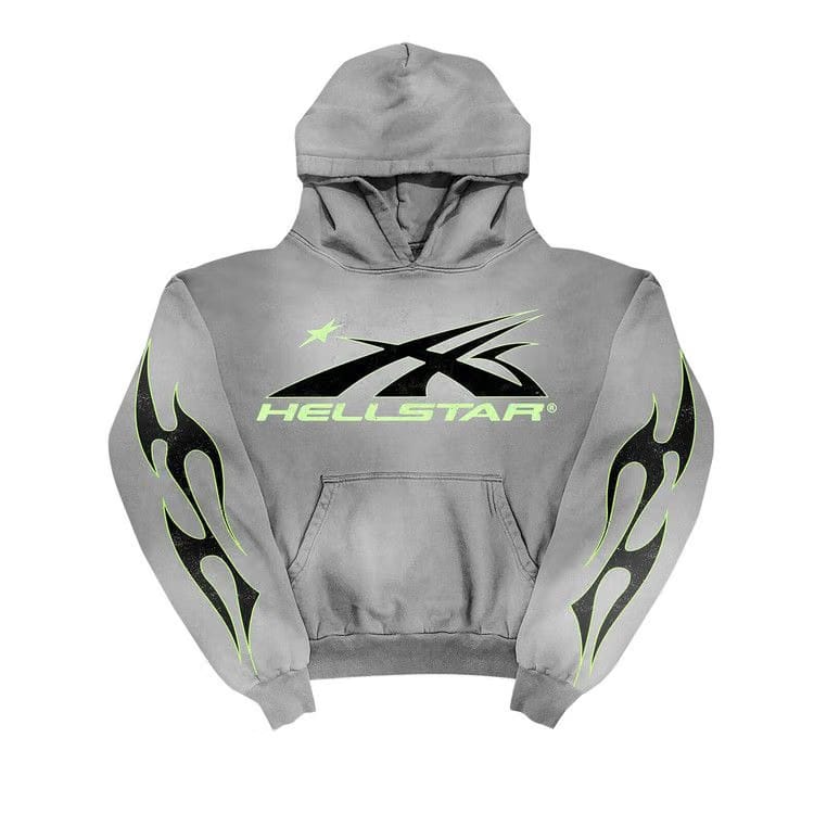 Hellstar Sports Core Logo Hoodie Grey