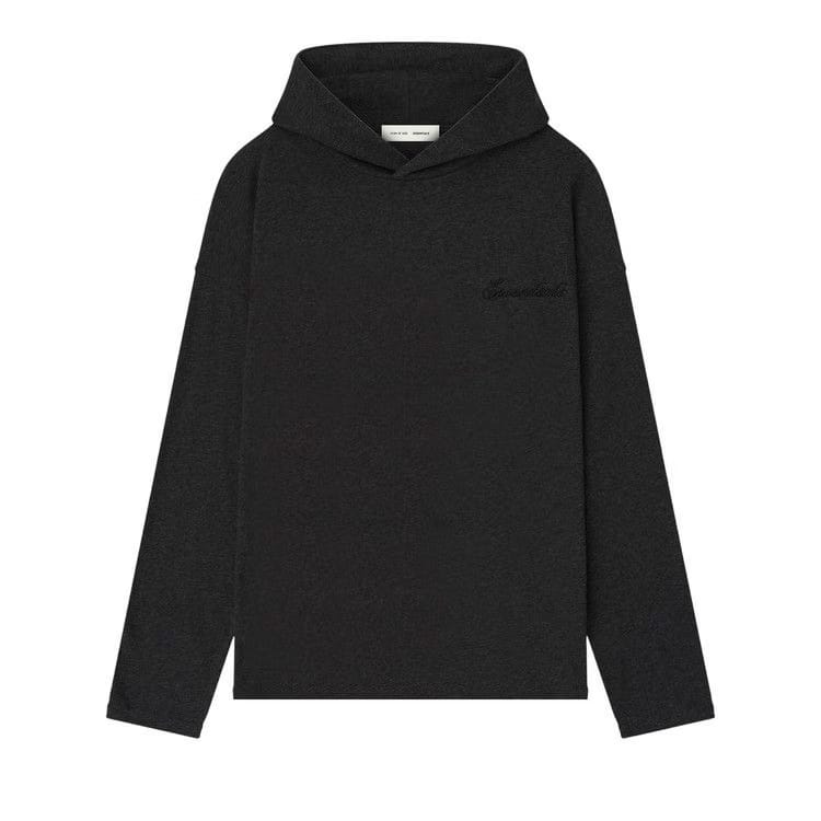 Fear of God Essentials Embroidered Classic Hooded Long-Sleeve Vintage Black