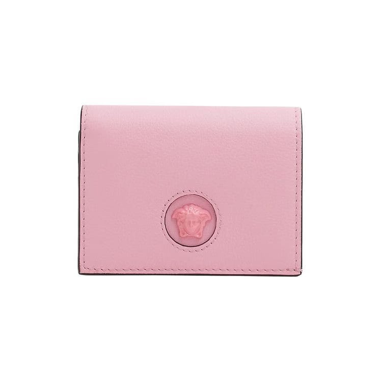 Versace La Medusa Bifold Wallet Baby Pink/Versace Gold