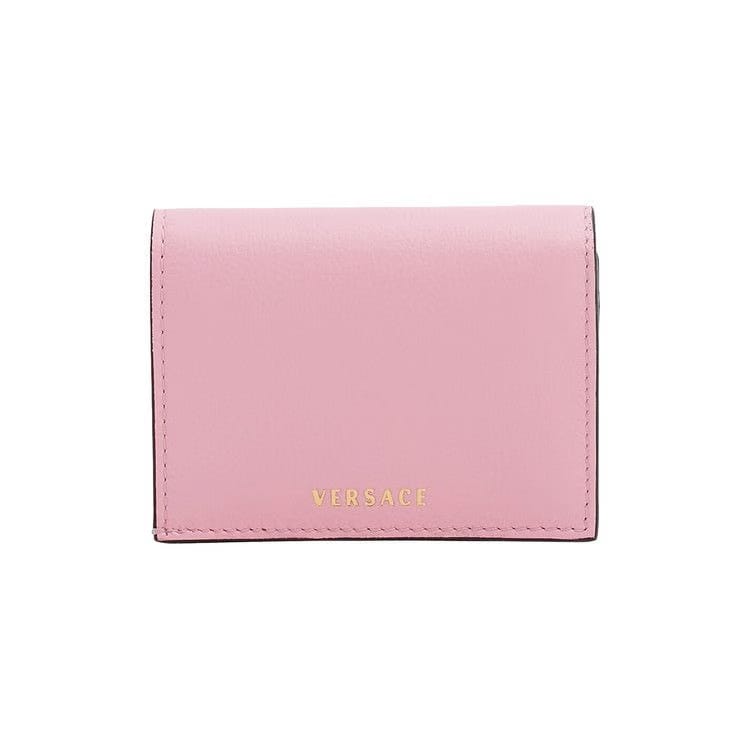 Versace La Medusa Bifold Wallet Baby Pink/Versace Gold