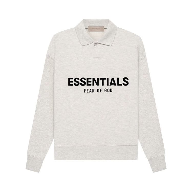Fear of God Essentials Kids Essentials Long-Sleeve Polo Light Oatmeal