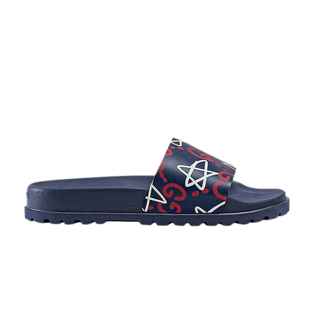 Gucci Ghost Slide Star Print Blue