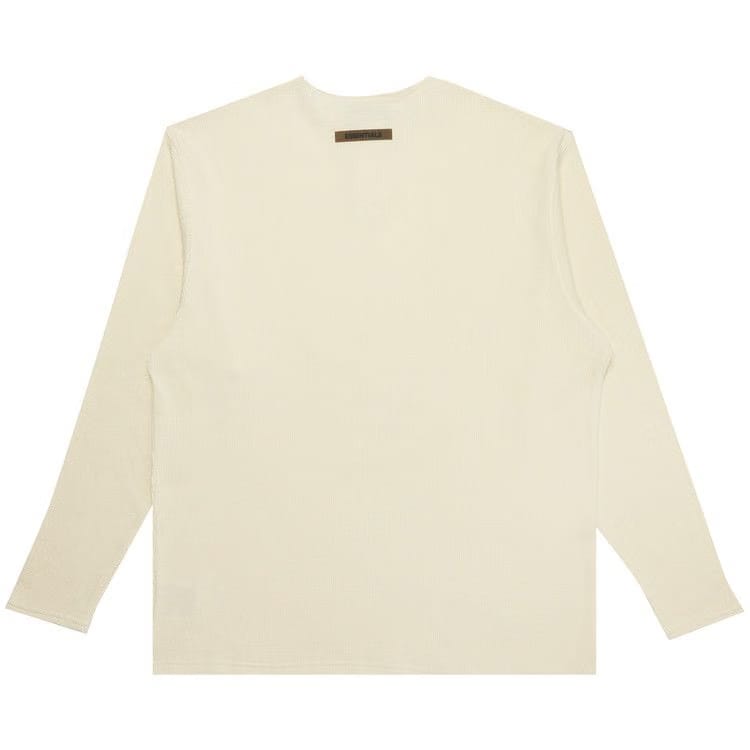 Fear of God Essentials Thermal Henley Long-Sleeve Buttercream
