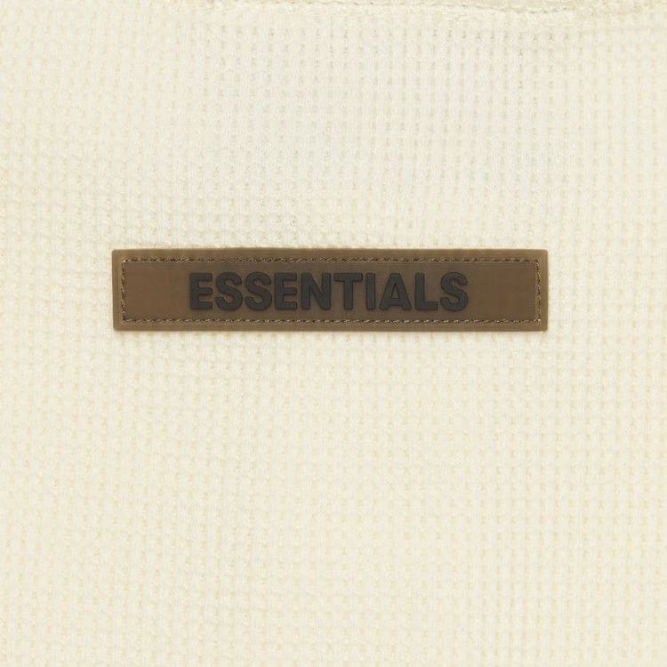 Fear of God Essentials Thermal Henley Long-Sleeve Buttercream