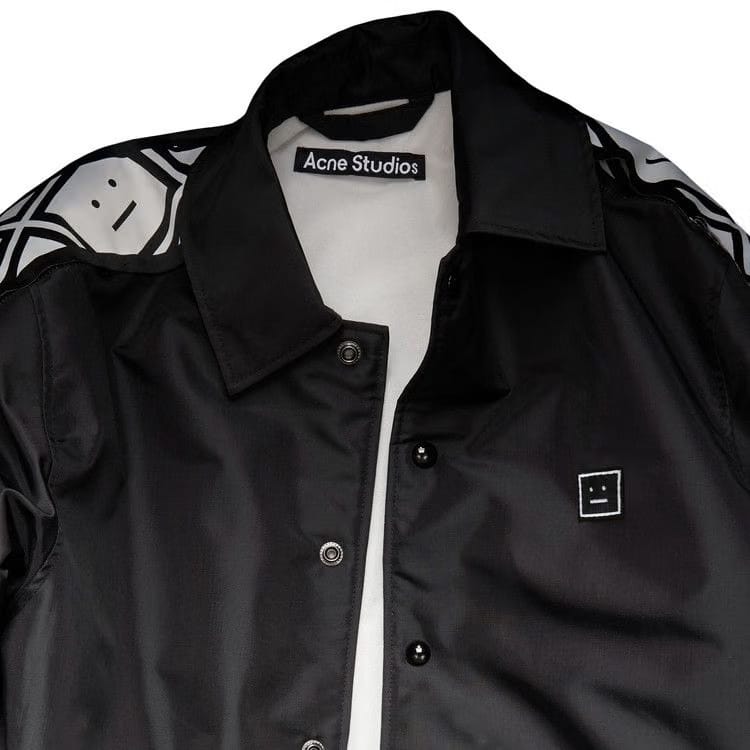 Acne Studios Face Motif Coach Jacket Black