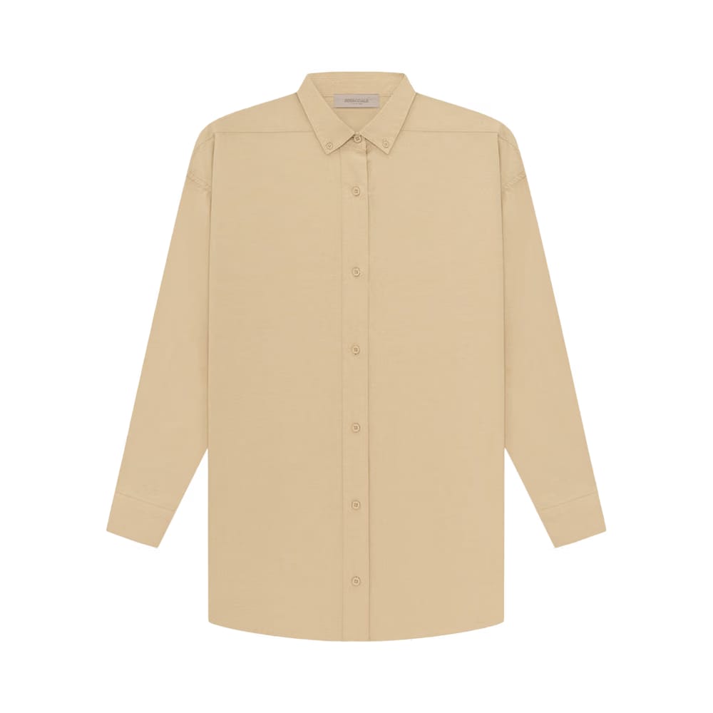 Fear of God Essentials Long-Sleeve Oxford Sand