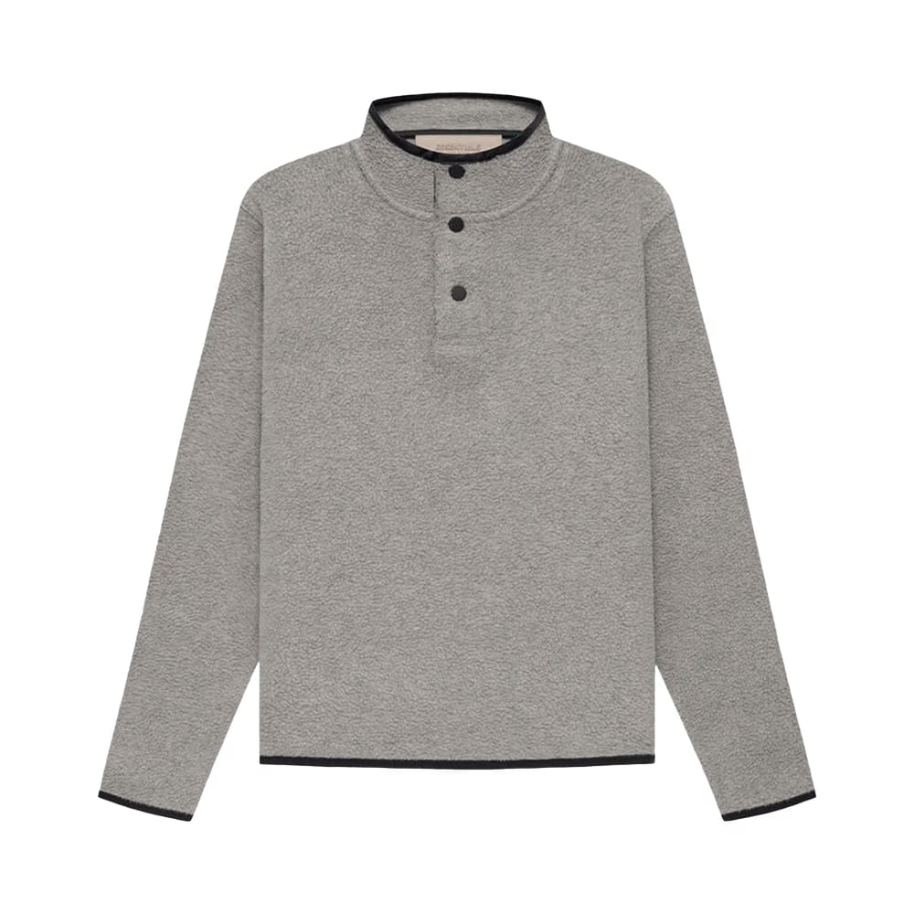 Fear of God Essentials Kids Polar Fleece Pullover Dark Oatmeal