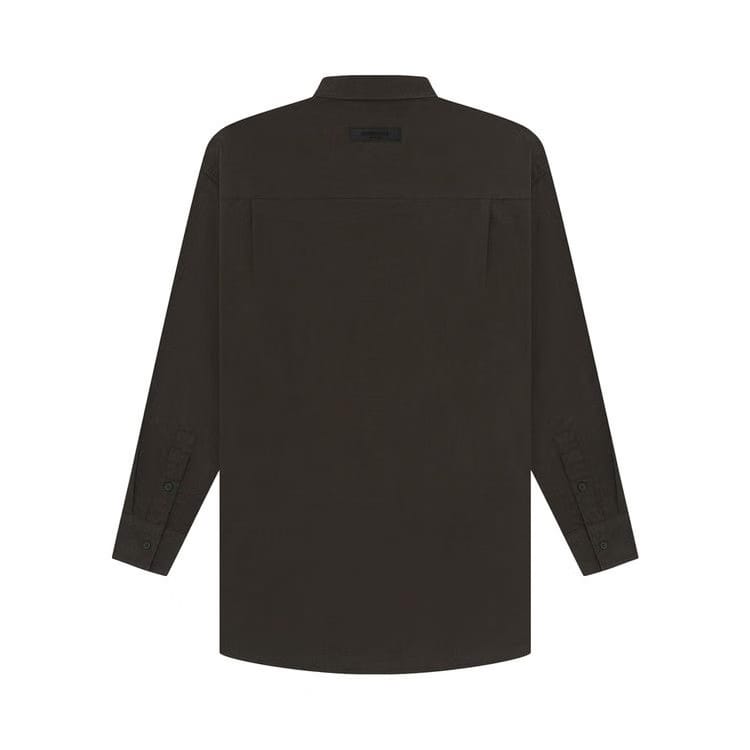 Fear of God Essentials Long-Sleeve Oxford Off Black