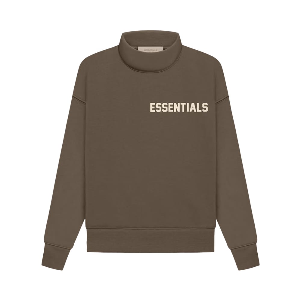 Fear of God Essentials Kids Long-Sleeve Mockneck Wood