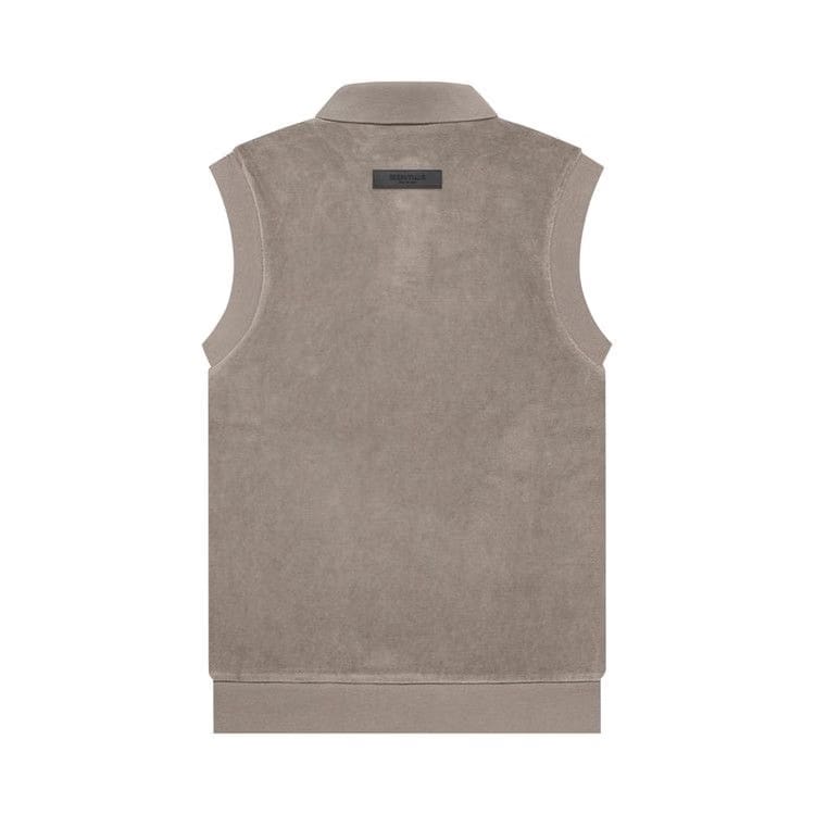 Fear of God Essentials Velour Sleeveless Polo Desert Taupe