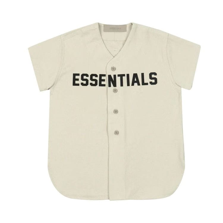 Fear of God Essentials Kids Baseball Jersey Wheat
