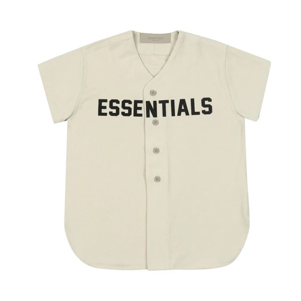 Fear of God Essentials Kids Baseball Jersey Wheat