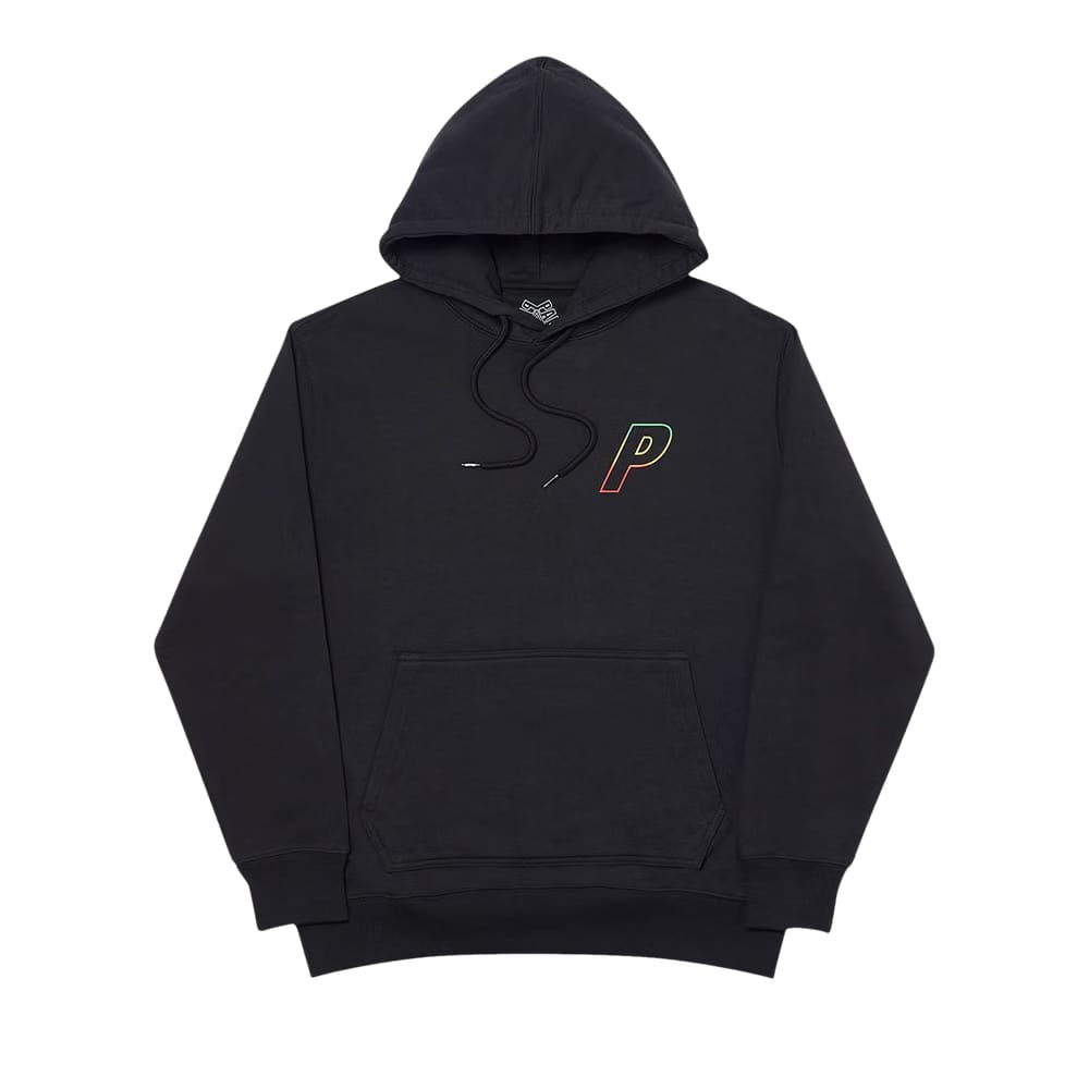 Palace Linear Triple Fade Hoodie Black