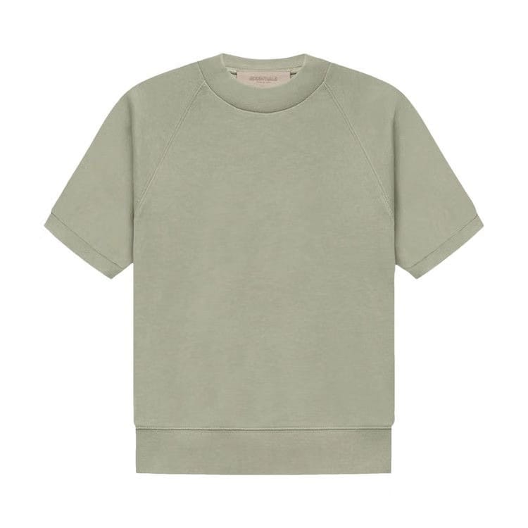 Fear of God Essentials Shorts-Sleeve Raglan Crewneck Seafoam