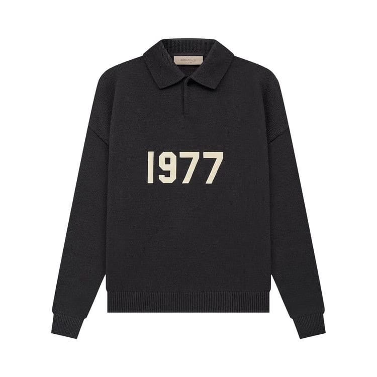Fear of God Essentials Knit Long-Sleeve Polo Iron