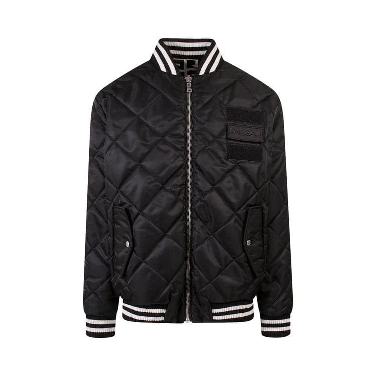 Balmain Reversible Maxi Monogram Jacket Ivoire/Noir