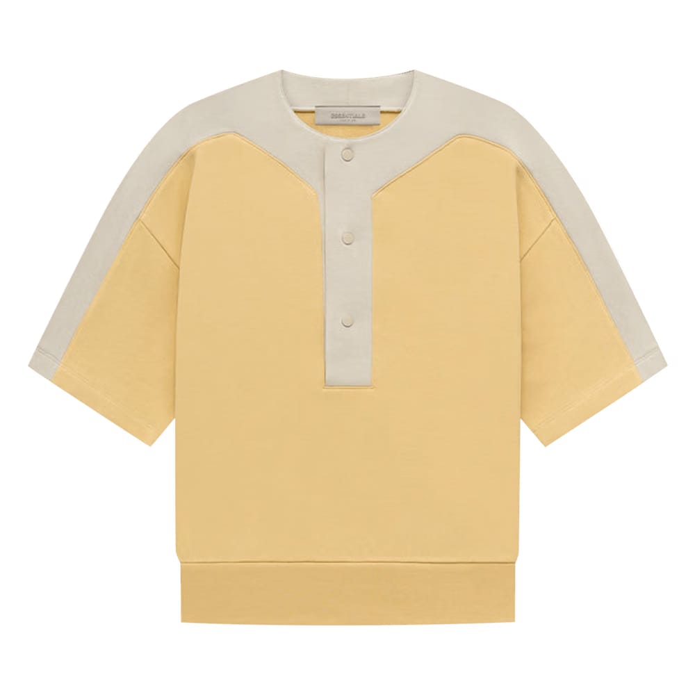 Fear of God Essentials Kids Terry Baseball Henley Light Tuscan