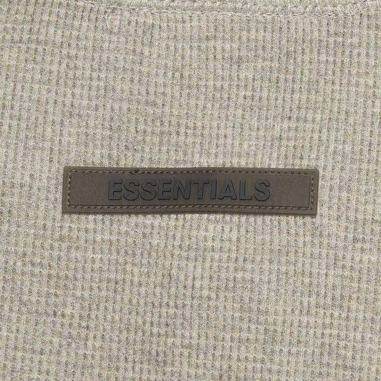 Fear of God Essentials Thermal Henley Long-Sleeve Heather