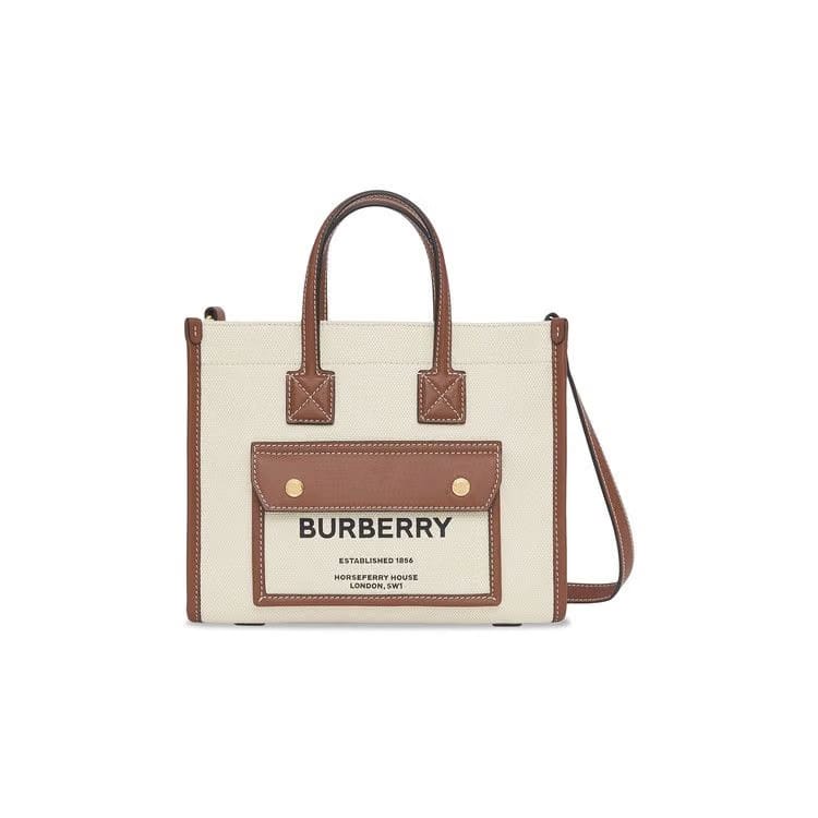 Burberry Mini Freya Tote Bag Cream