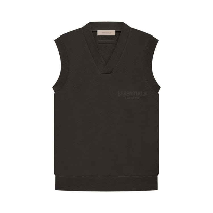 Fear of God Essentials V Neck Vest Off Black