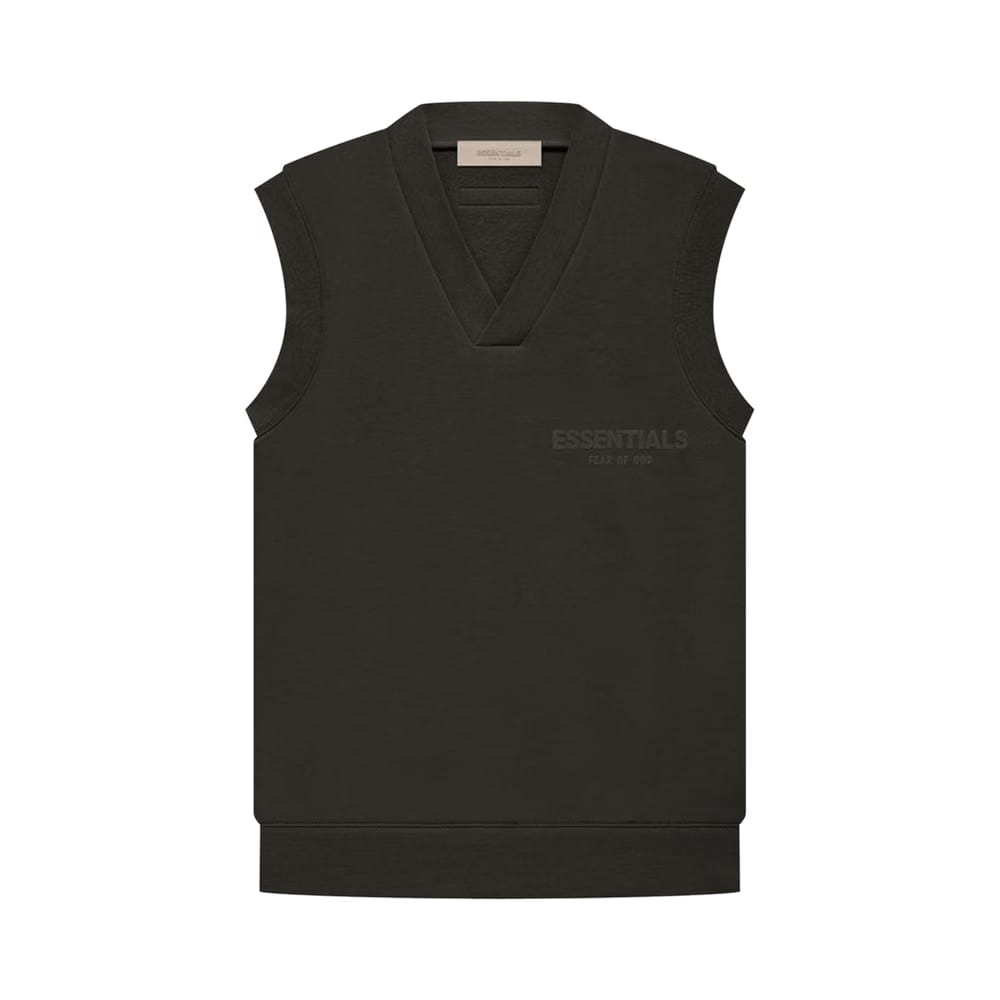 Fear of God Essentials V Neck Vest Off Black