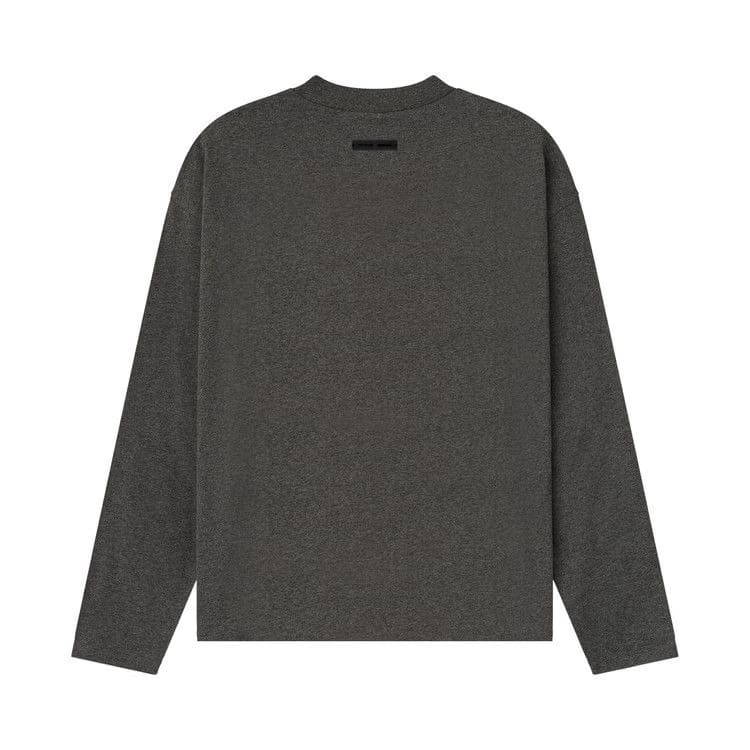 Fear of God Essentials Embroidered Classic Fit Long-Sleeve Charcoal Heather