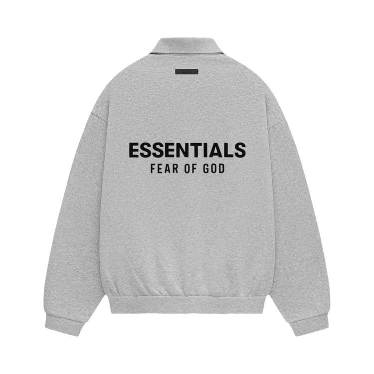 Fear of God Essentials Fleece Polo Light Heather Grey