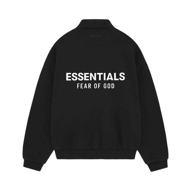 Fear of God Essentials Fleece Polo Black
