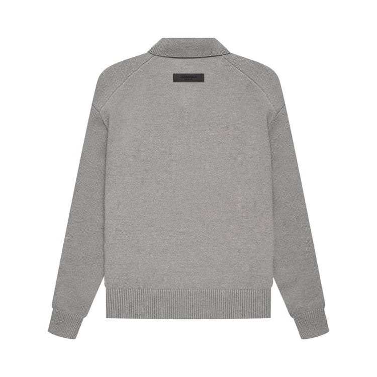 Fear of God Essentials Kids Big E Knit Polo Dark Oatmeal