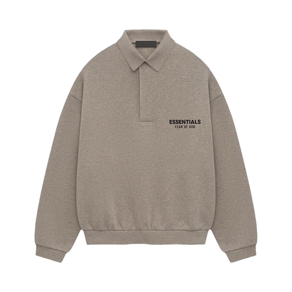 Fear of God Essentials Fleece Polo Heather Grey