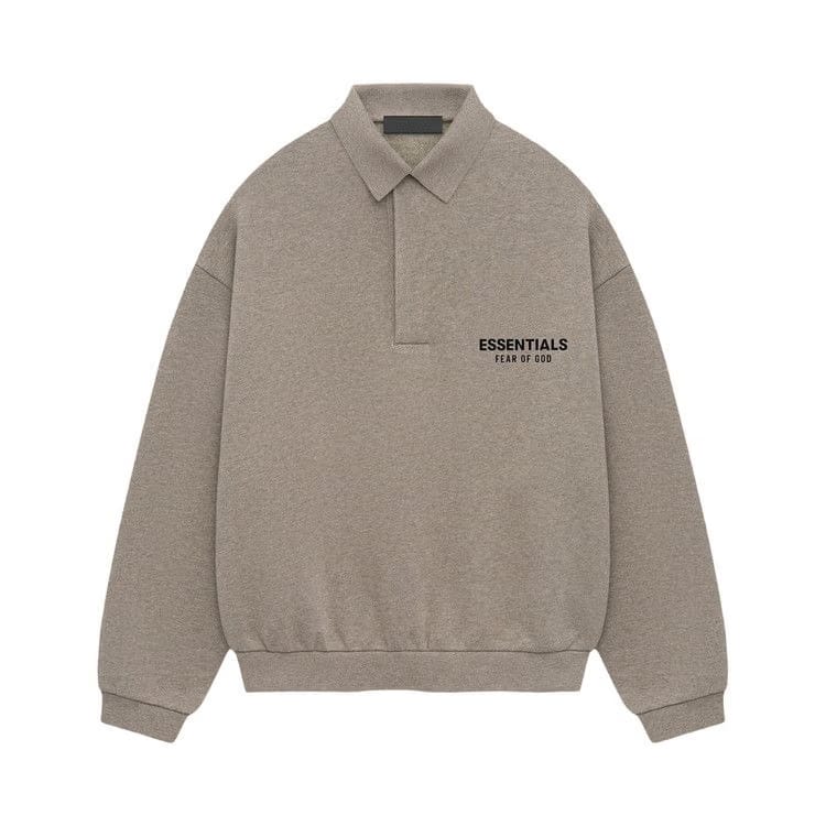 Fear of God Essentials Fleece Polo Heather Grey