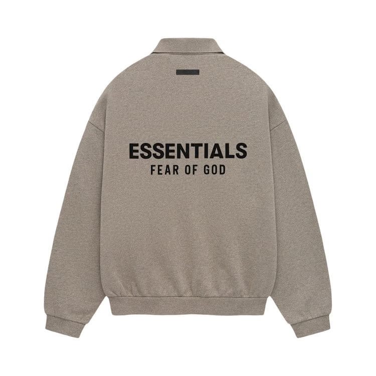 Fear of God Essentials Fleece Polo Heather Grey